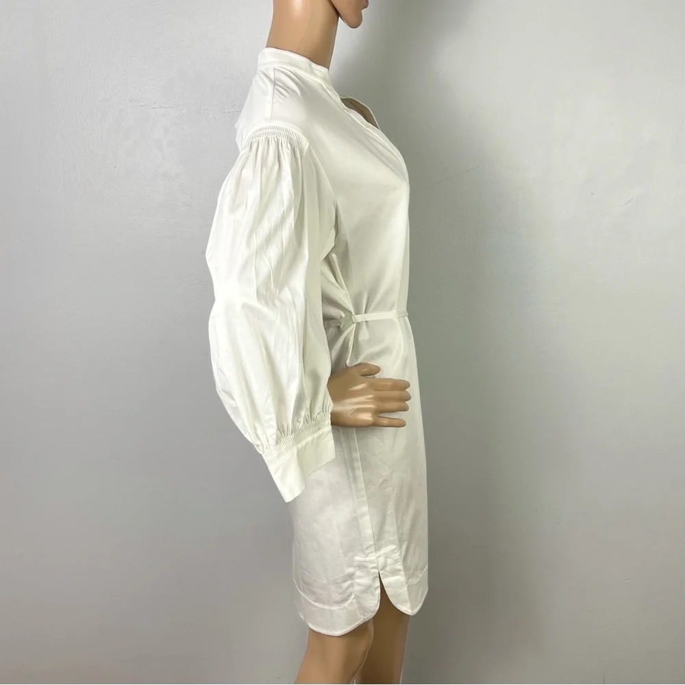 NEW REBECCA TAYLOR REVOLVE WHITE MINI SHIRT DRESS - Picture 5 of 9